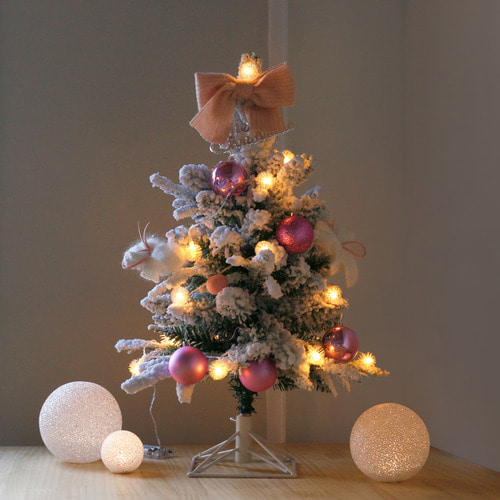 윈터 크리스마스 스노우트리 SET-핑크(60cm)